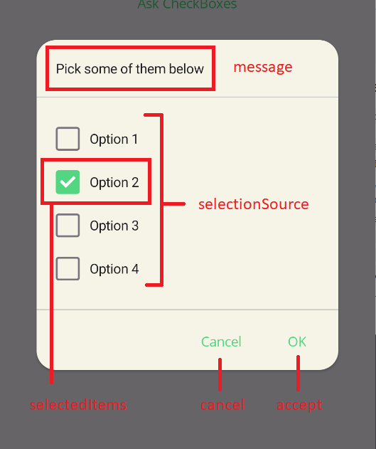 MAUI Material Design Dialog Anatomy