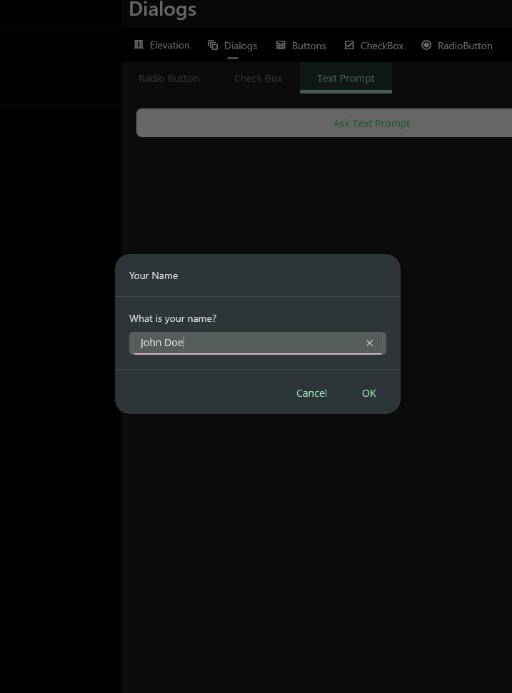 MAUI Material Design Dialogs