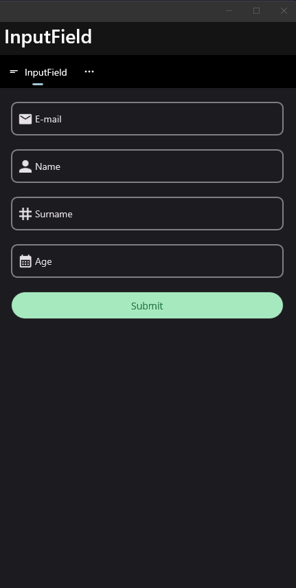 MAUI Material Input
